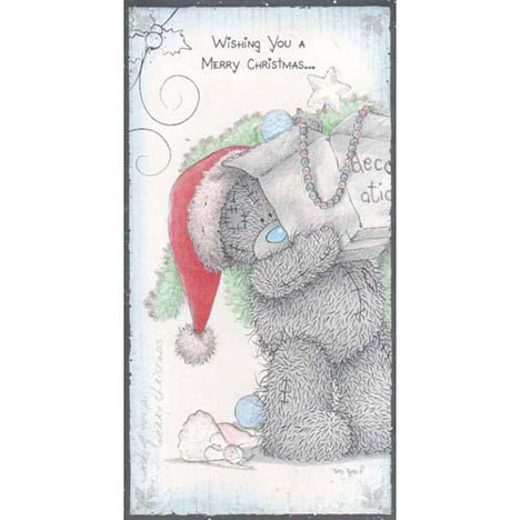 Tatty with Decorations Me to You Bear Christmas Card £1.44
